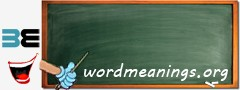 WordMeaning blackboard for a